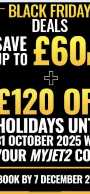 Jet2 Jet2 Holidays £120 Discount Code.Valid On Hols To 2025. Book By 7/12/23