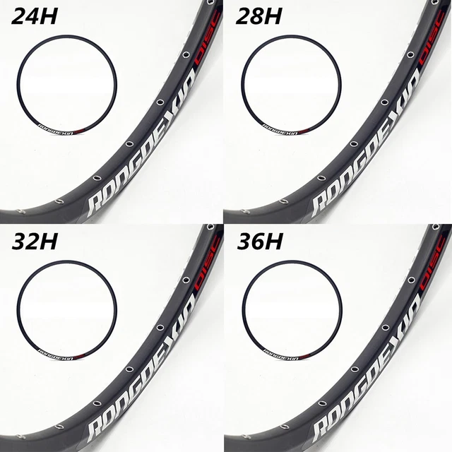 Jante Vélo De Montagne 24/28/32/36 Trous - 61 Cm Double Disque Alliage Aluminium Robuste Et Légère