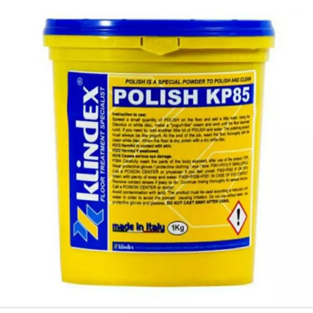 Klindex KP85 Marble Polishing Powder Polish Terrazzo Porcelain Glass 1Kg 2