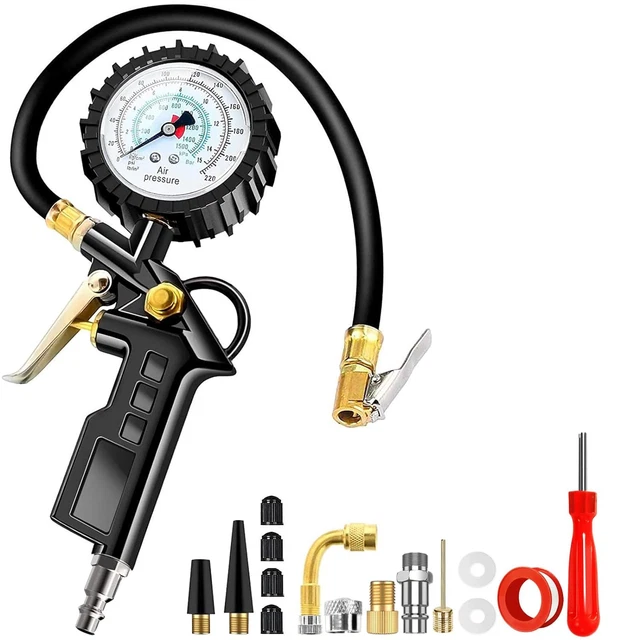 MANOMETRO PRESSIONE PNEUMATICI AUTOMOBILE 0,5 -7,5BAR - Foto 10