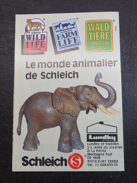 CATALOGUE - SCHLEICH - Le Monde Animalier de Schleich - A4 - Lundby - 1992 EUR 7,00 - PicClick FR