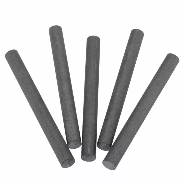 5 pcs 99.99% Graphite Electrode Cylinder Rod Length 100mm Diameter 10mm