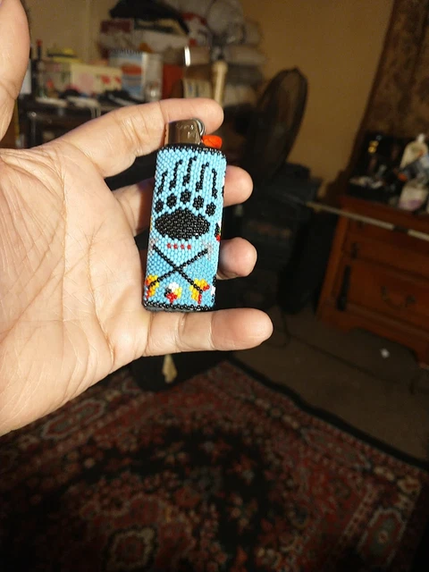 Native American Beaded Lighter Case