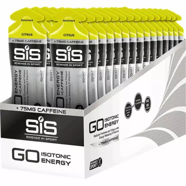 SiS Go Energy Gele 60ml Plus Koffein Box mit 30 Sporternährungsergänzung 3