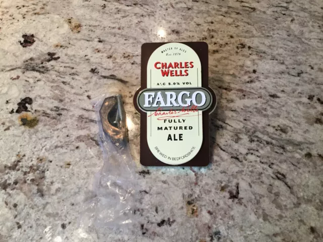 Charles Wells Fargo Ale Beer Pump Clip c1990