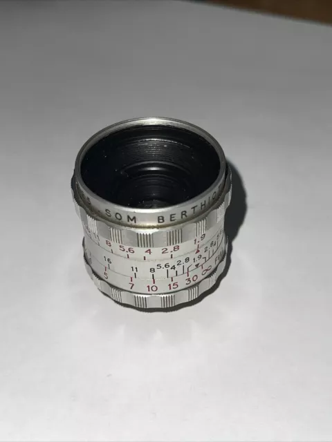 SOM Berthiot Cinor B 1:1.9 F=25 for 16mm Cine Camera Lens C Mount Nice