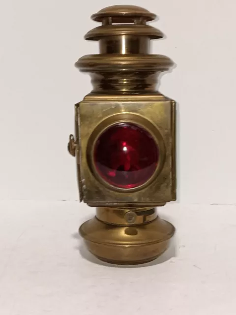 Vintage Brass Carriage Coach Lantern Lamp