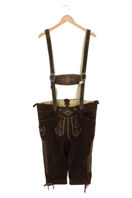 Trachten uomo Pantaloni in pelle look vissuto antico incl bretelle Oktoberfest le34ul 