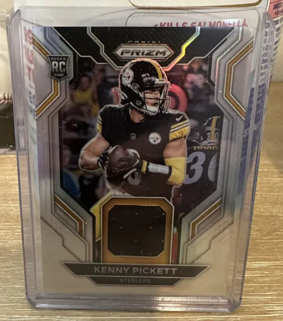 2022 Prizm Kenny Pickett Rookie Gear Relic Patch Silver RG-KP Steelers RC
