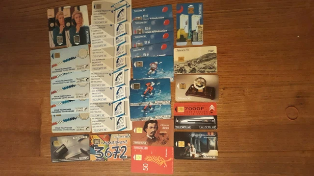 Lot De 6 Cartes Téléphoniques Usagées - Thème Football - Cartes De Collection