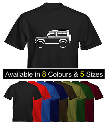 Velocitee Mens T-Shirt Land Rover Defender 90 Colour Options UK Seller
