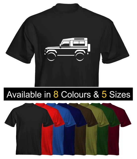 Velocitee Mens T-Shirt Land Rover Defender 90 Colour Options UK Seller