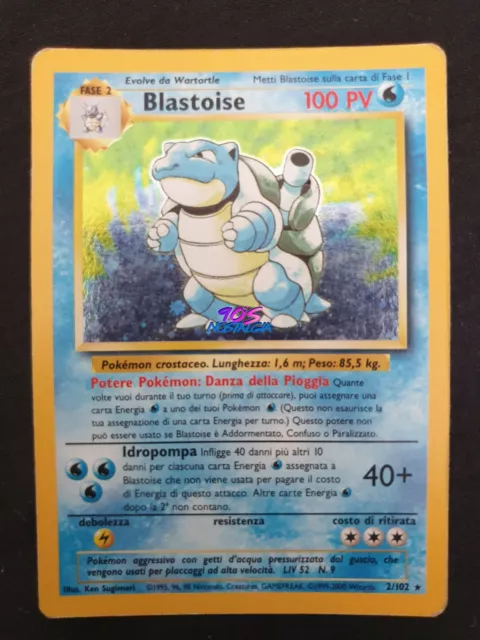 Pokemon Blastoise Set Base Lotto Lot Carte Cards Card Wizard of the Coast