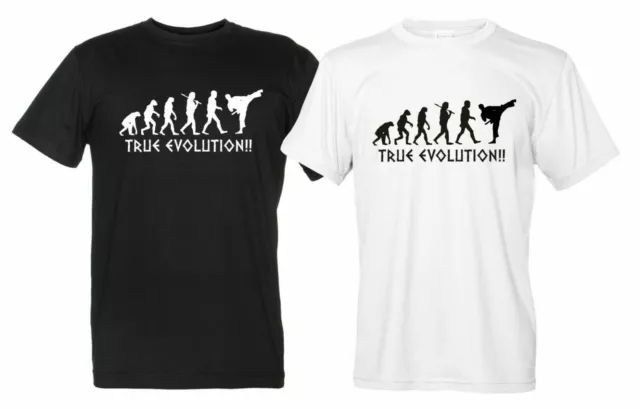 True Evolution Maglietta Arti Marziali Uomo Donna T-Shirt judo karate