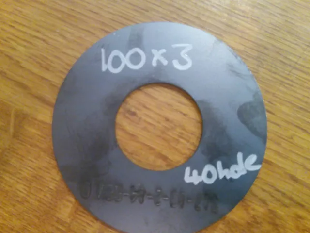 Mild Steel Circle  100mm x 3mm With 40mm Hole