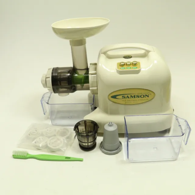 SAMSON GB-9001 Gear Juicer Extractor w/ Accessories Lightly Used