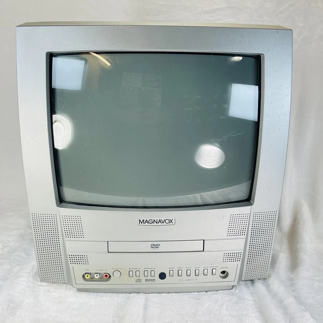 MAGNAVOX 13& INCH MWC13D5 Retro Gaming CRT TV/DVD Player Combo Works NO