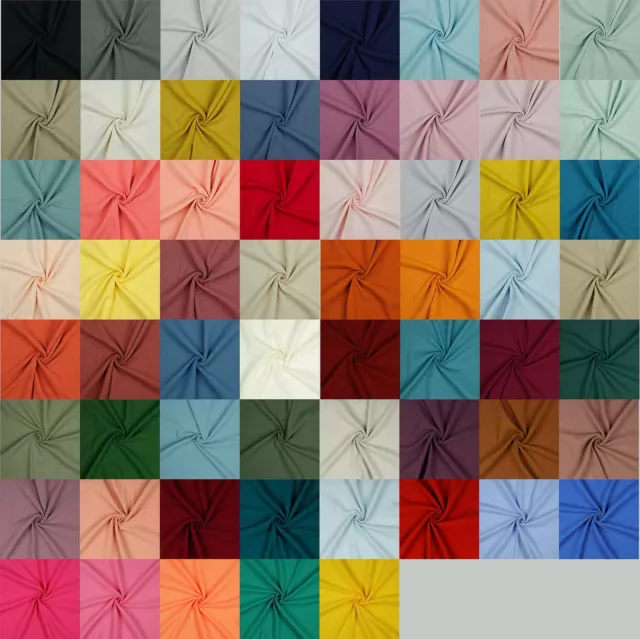 Cossola uni merce al metro 61 colori doppia gauze 100% cotone tex 100 certificata