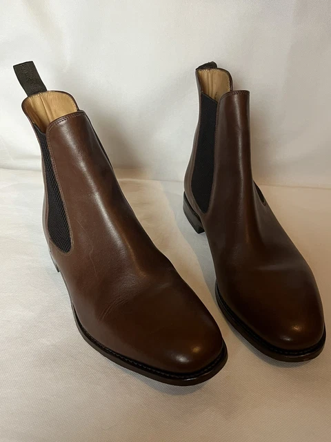 LOAKE HICKSTEAD 9 Brown Leather Chelsea Boots men s used. 82.00