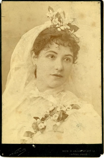 Photo Portrait Vintage Renée De Villers Par Paul Nadar - Paris 1926 - Tirage Original Procédé Ancien