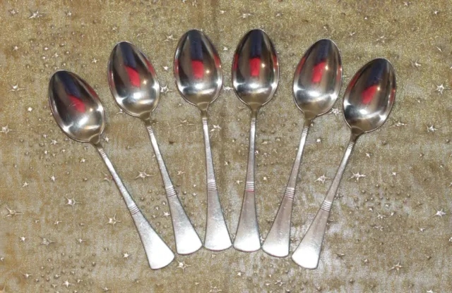 SET OF SIX 800 SILVER SMALL SPOONS BY ALEXANDER STURM c.1910 possibly Hoffman