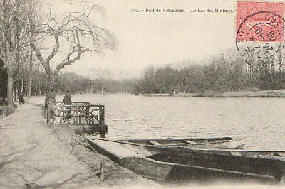CPA 94 bois de VINCENNES  le lac des minimes