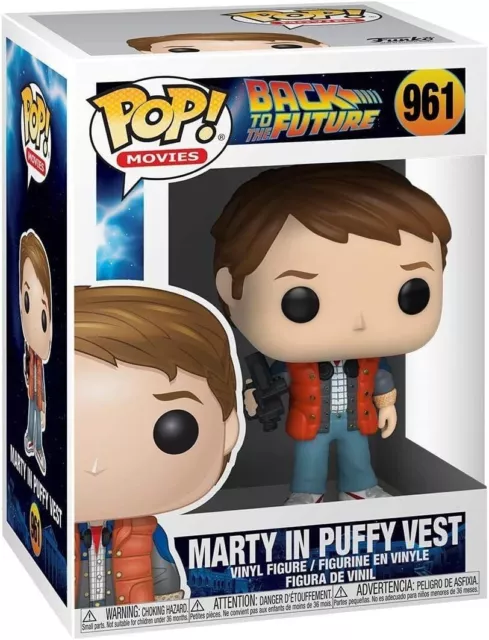 Funko Pop! Vinyl: Back to the Future - Marty in Puffy Vest #961 ** Free shipping