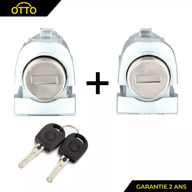 Barillet Serrure porte avant + clé pour AUDI A6 LUPO PASSAT AROSA SKODA SUPERB