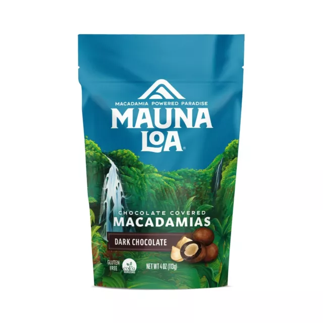 Mauna Loa Premium Hawaiian Chocolate Covered Macadamia Nuts, Dark Chocolate, Coc