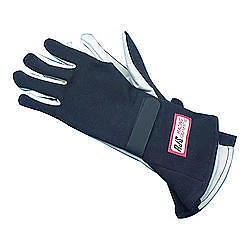 RJS Racing Equipment Gloves Nomex D/L LG Black SFI-5