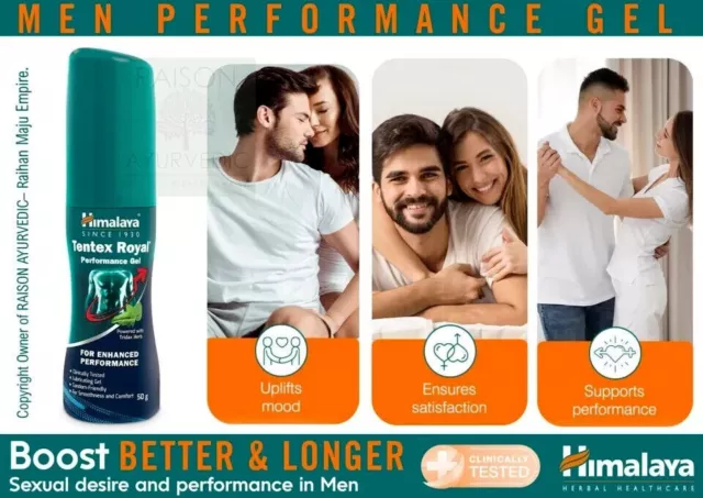 Paquete de 2 - Gel lubricante Himalaya Tentex Royal Performance 2