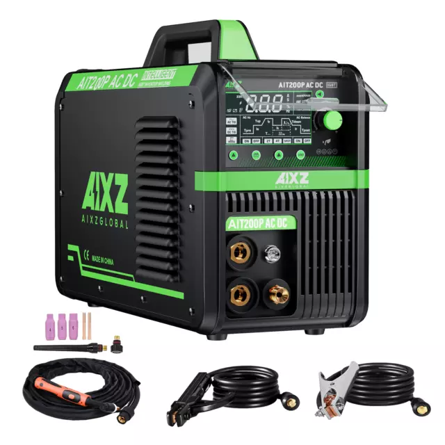 200A 220V Aluminum Tig Welder AC/DC Pulse HF MMA/Stick Tig Welding Machine IGBT