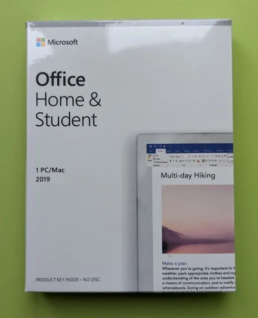 Microsoft Office 2019 Home and Student Vollversion - Neu Versiegelt