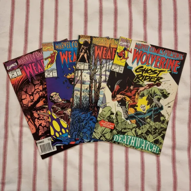 Marvel Comics Presents Vol 1 Wolverine Weapon X 1990-91 Comic Issues 67 77 83 84