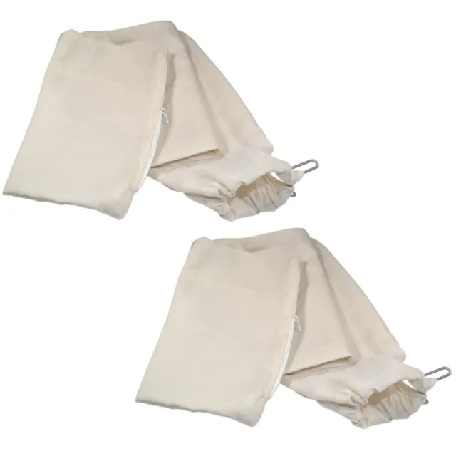 Paquete de 2 bolsas colectoras de polvo HQRP con marco de alambre de... 3