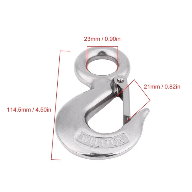 (115mm/1.0T)1 Pcs 304 En Acier Inoxydable Haute Résistance Américain Oeillet