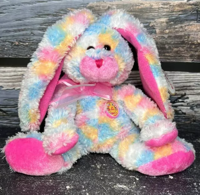 Retired Ty Beanie Baby~Fritters The Easter Bunny Rabbit 8"~March 2005 Bbom~New