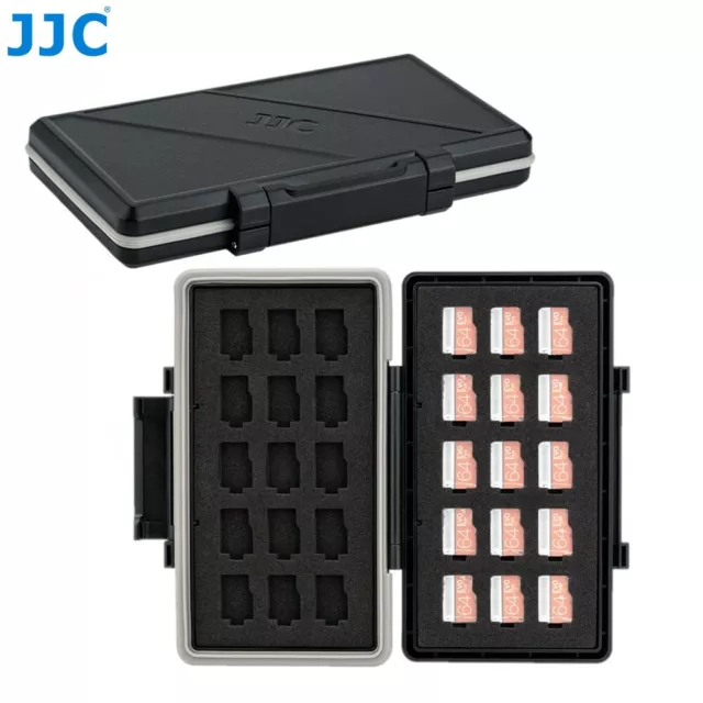 Memory Card Case Holder Storage for 30 MSD TF Cards Micro SD Water-Resistant