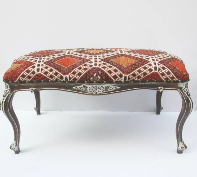 Vintage Kilim cover Ottoman,Kilim Upholstered Furnitures,coffee table furnitures