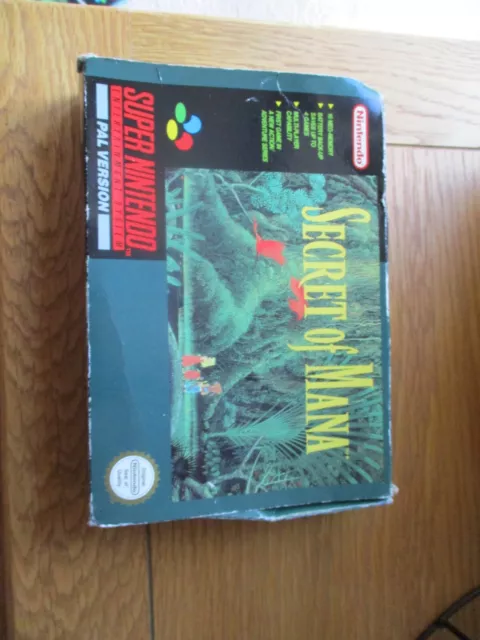 secret of mana, boxed and manual and map, snes, UK BUYERS ONLY, UK BUYERS ONLY,