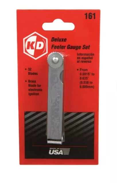 GearWrench 161 32 Blade Deluxe SAE and Metric Feeler Gauge