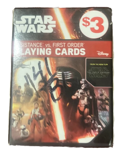 STAR WARS RESISTANCE vs First Order Playing Cards. Sealed Brand New 9.