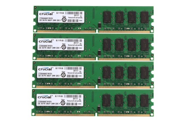 Ddr2 Ram 8gb 8GB (2x4GB) DDR2 PC2-6400 800MHz 240-pin DIMM Desktop RAM Memory Kit - Non-ECC, For AMD/Intel Systems Memory Ram DDR4 - Foto 8