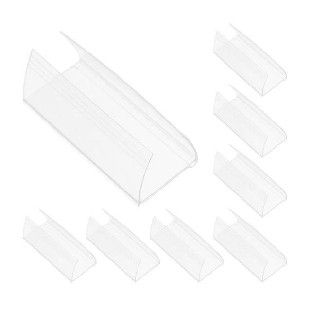 36 Porte-Étiquettes De Prix En PVC Transparent - Pour Bureau, Magasin, Supermarché - Affichage Clair Des Prix