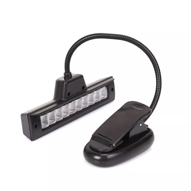 Lumière de lecture portable clip pour support de musique rechargeable DEL lampe