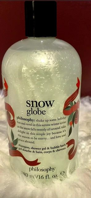 Philosophy Snow Globe Shampoo Shower Gel & Bubble Bath 16oz . Sealed.