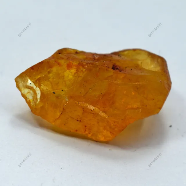 82.60 Ct NATURAL Yellow Sapphire Uncut ROUGH Earth Mined CERTIFIED