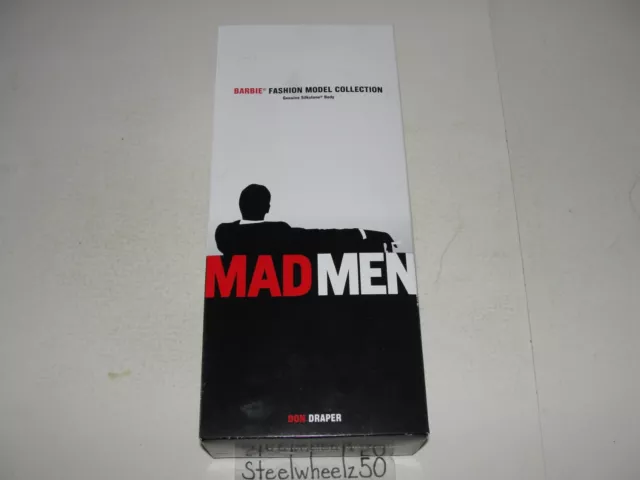 MAD MEN DON Draper Silkstone Barbie Doll Mattel Gold Label