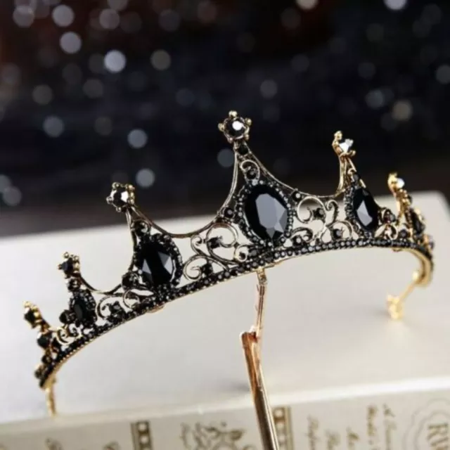 Baroque Crystal Tiaras Crown Women Bride Wedding Hair Jewelry Birthday Gift