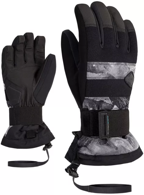 ZIENER Ski Snowboard handschuhe MANU AS JUNIOR Handschuh 2024 grey mountain